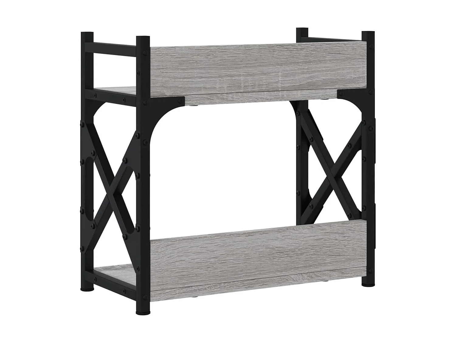 Prolenta Premium -  Support d'imprimante à 2 niveaux Sonoma gris 40x20x40 cm