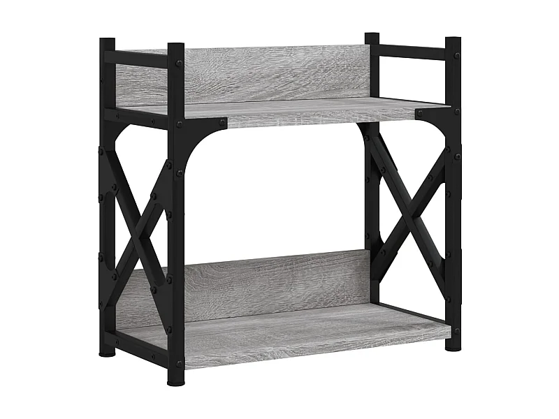 Prolenta Premium -  Support d'imprimante à 2 niveaux Sonoma gris 40x20x40 cm