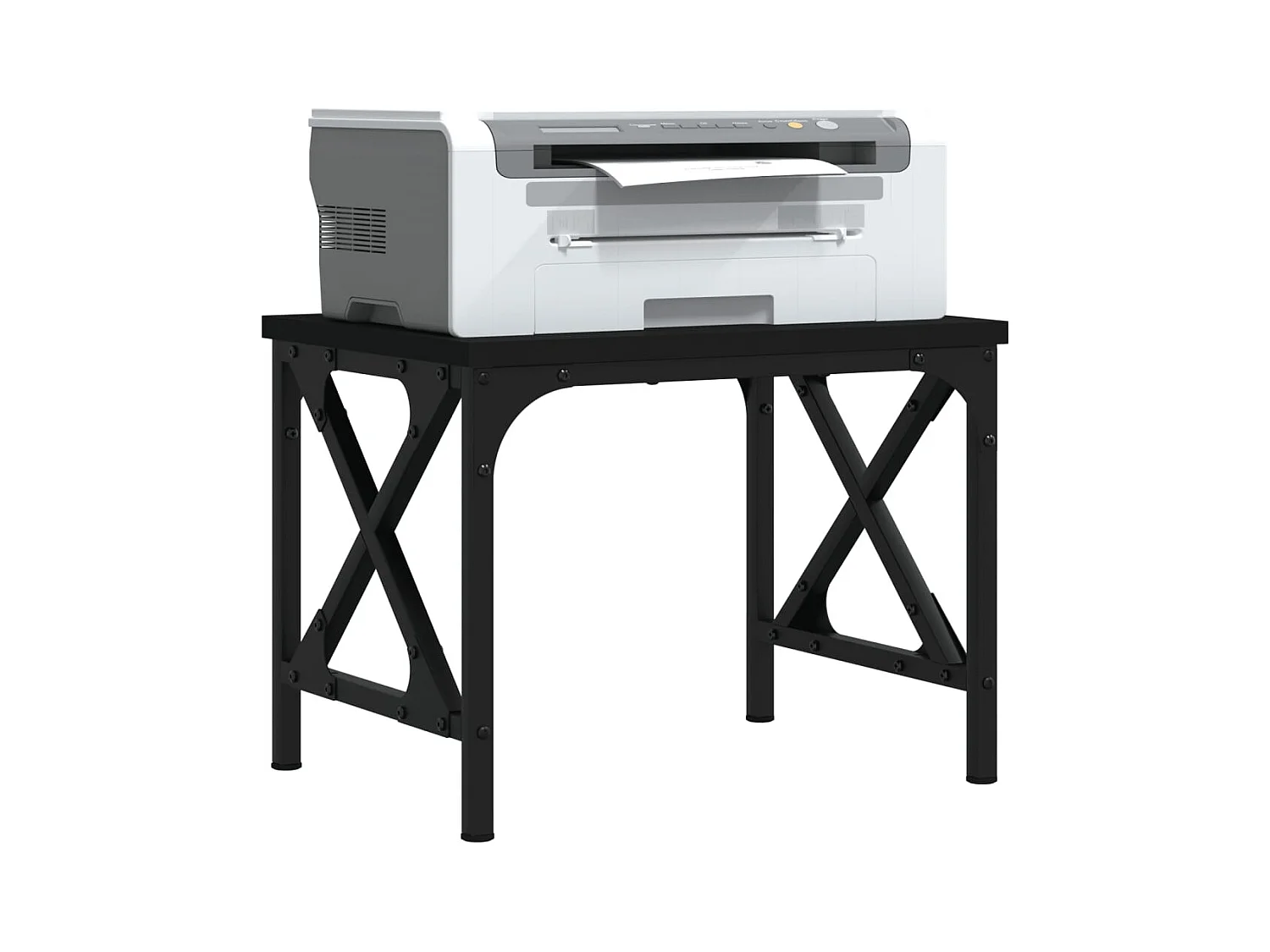 Prolenta Premium -  Support d'imprimante noir 40x30x31 cm bois d'ingénierie