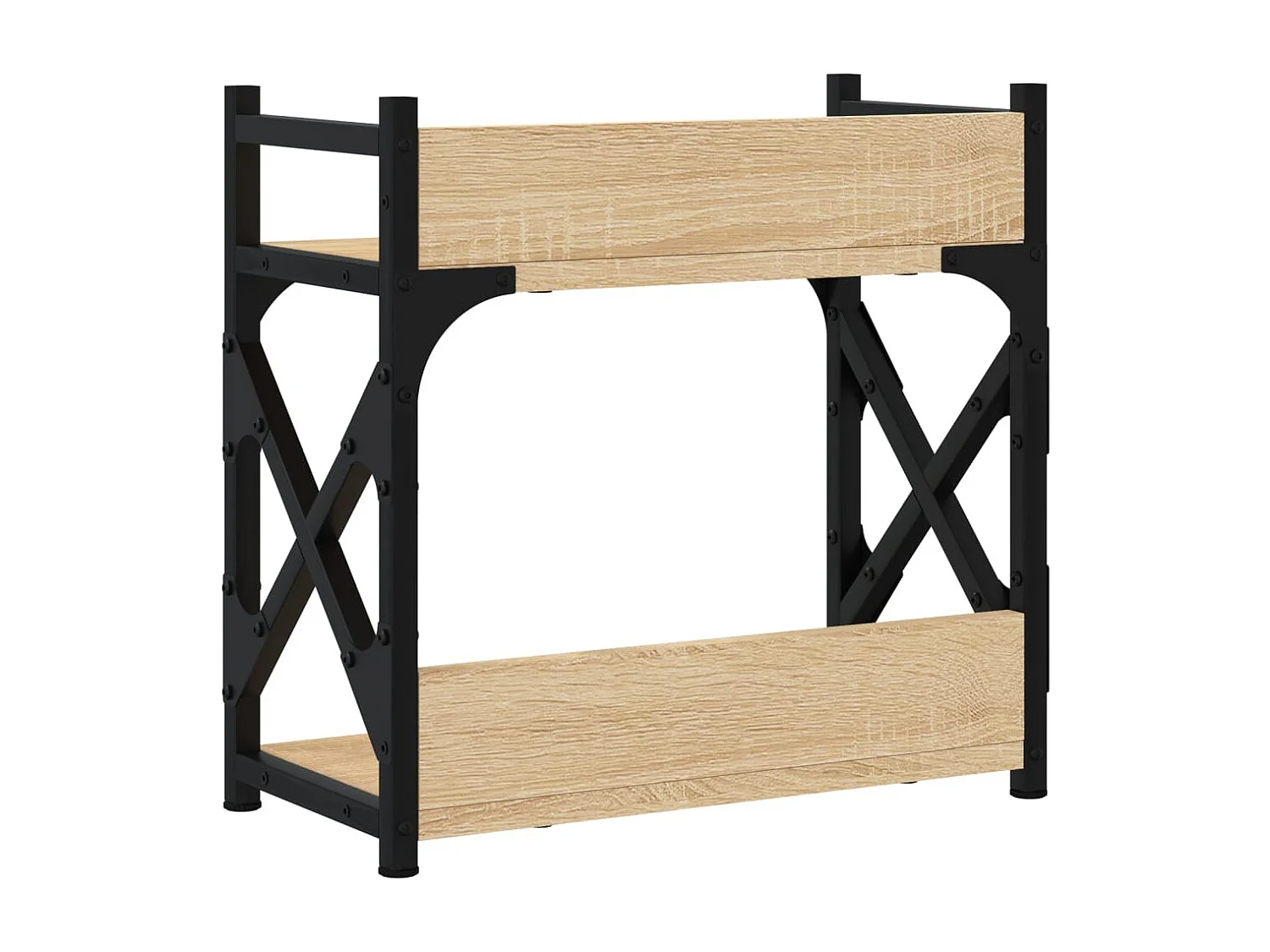 Prolenta Premium -  Printerstandaard 2-laags 40x20x40 cm bewerkt hout sonoma eiken