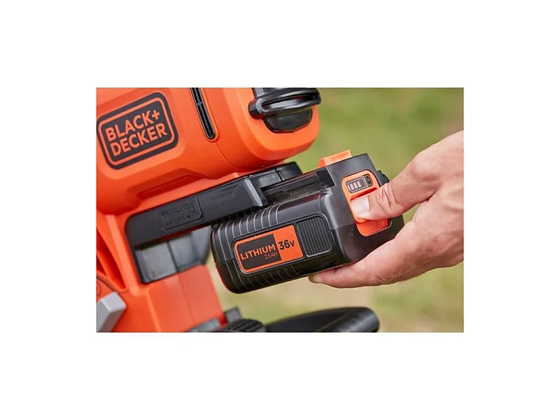 Black & Decker BCBLV3625L1 soffiatore di foglie cordless 270 km/h Nero, Arancione 36 V Ioni di Litio