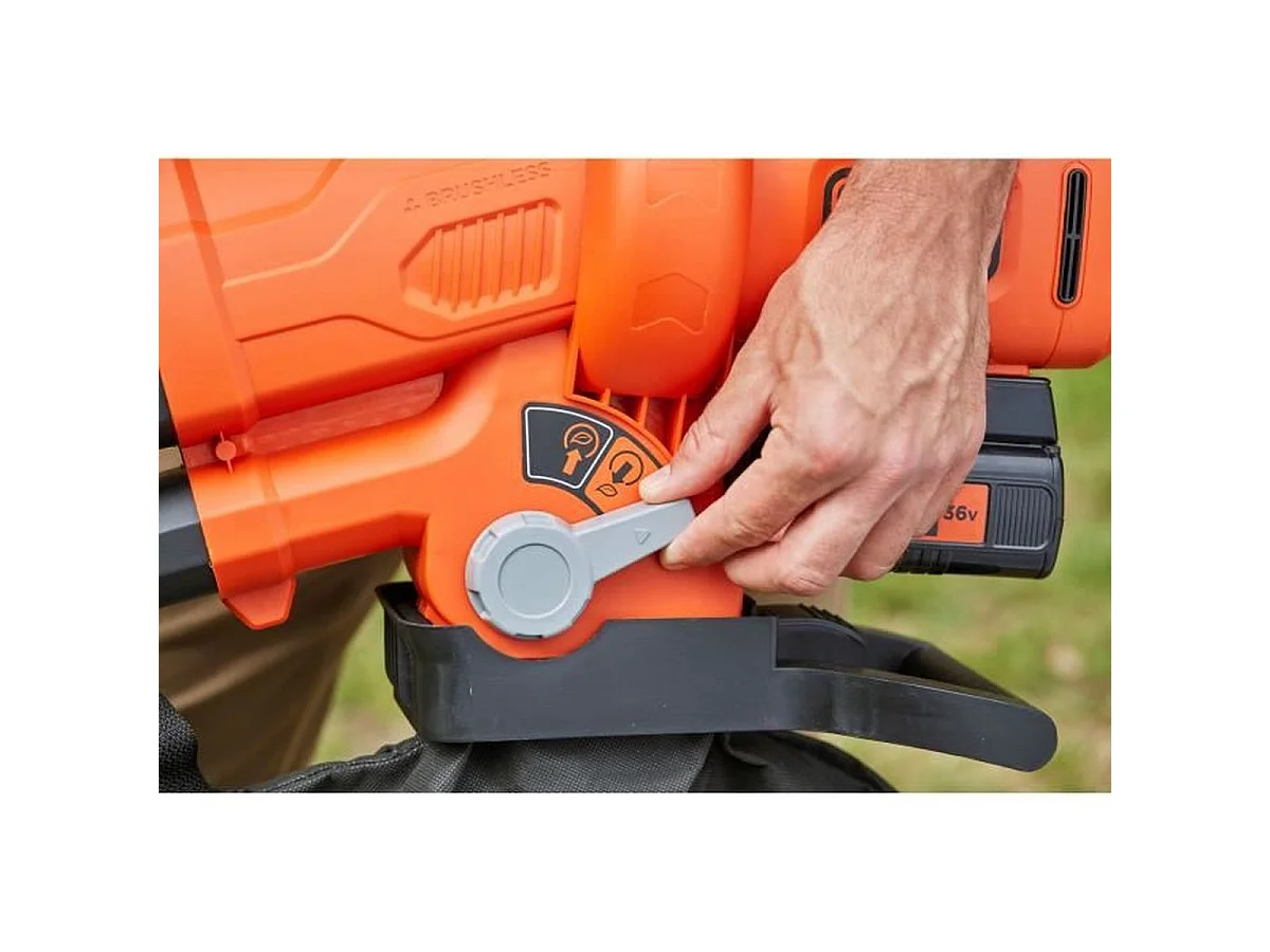 Black & Decker BCBLV3625L1 soffiatore di foglie cordless 270 km/h Nero, Arancione 36 V Ioni di Litio