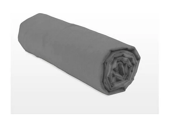 Poszewka na materac jednolita 100% bawełny ciemnoszary 140x190 cm - Miseczka 25cm