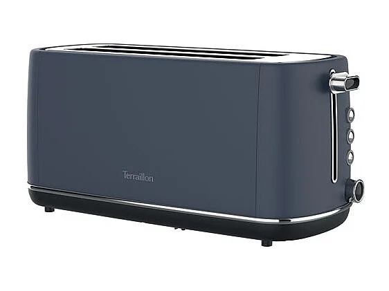 GRILLE PAIN 1550W 2 TRANCHES RAMASSE MIETTE 6TH° DESIGN NEW MOOM BLEU N TERRAILLON - 15438