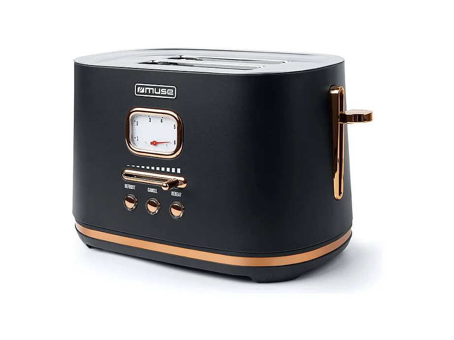 Muse Grille-pains 2 fentes 1000w noir - MS-130BC