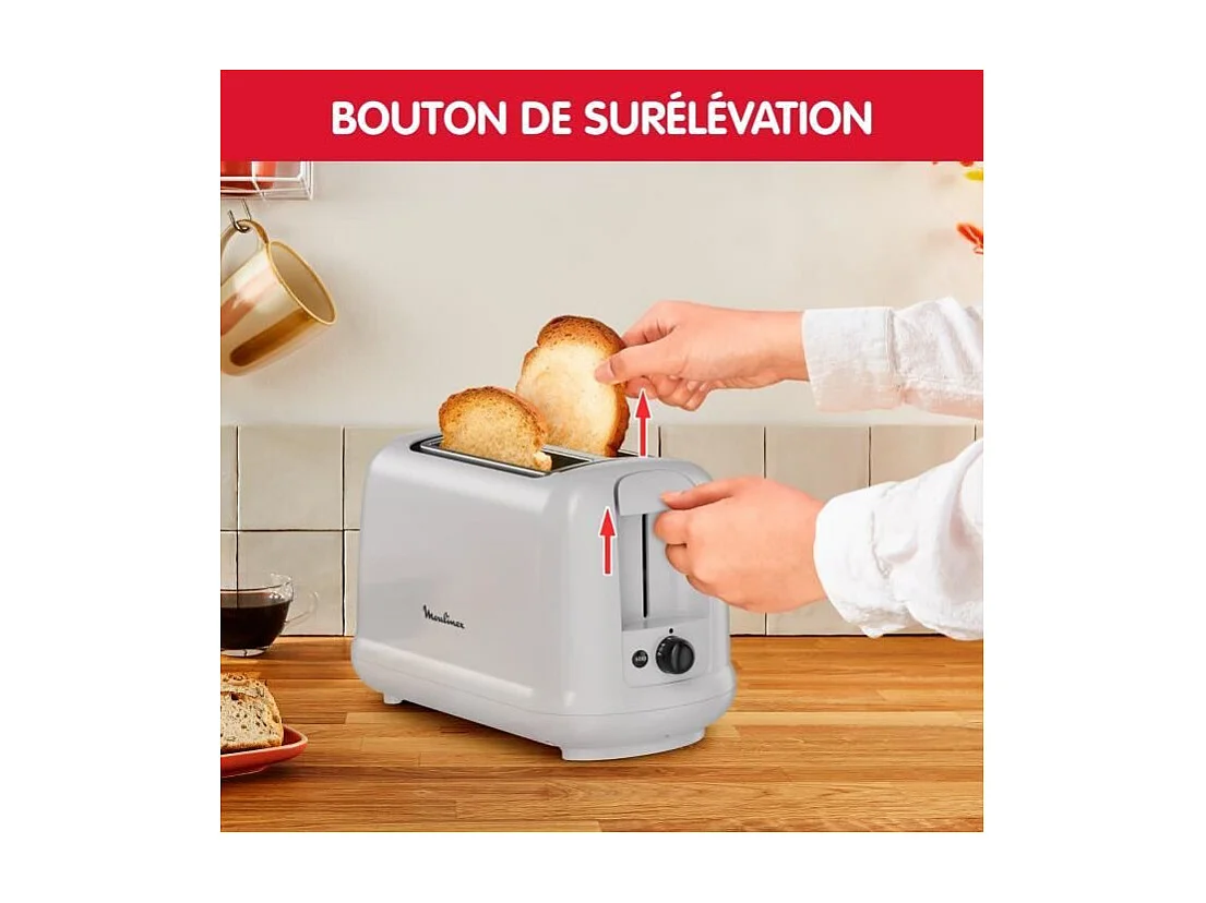 Tostadeira Moulinex Simpleo L 2 fendas extra largas, 7 níveis de tostagem