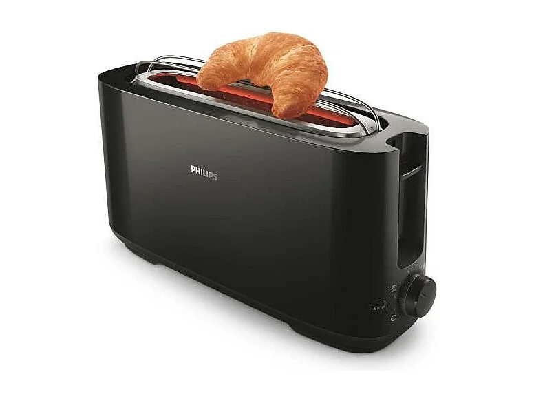 Philips Grille-pain 1 longue fente 1030w noir - hd2590/90