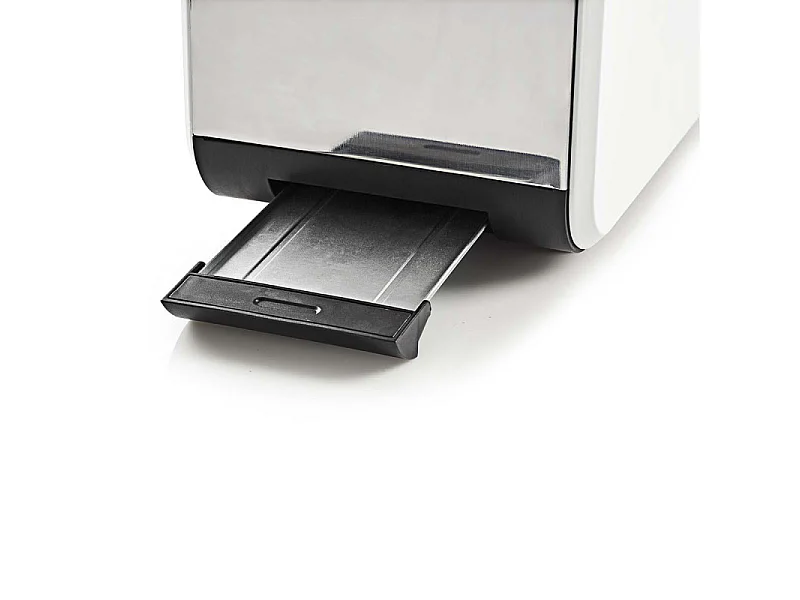 Grille-Pain, 2 Fentes Larges, Doux au Toucher, Blanc