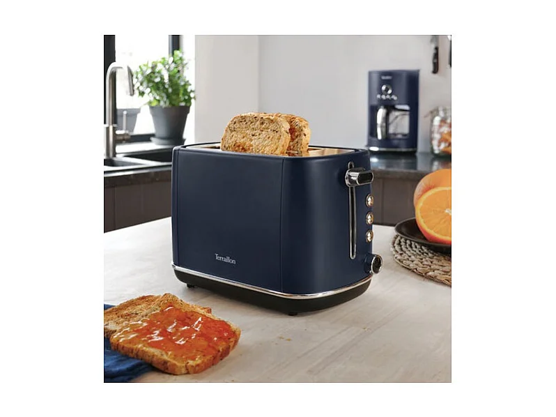 Terraillon Grille pains 2 fentes 1550w bleu nuit - 15437