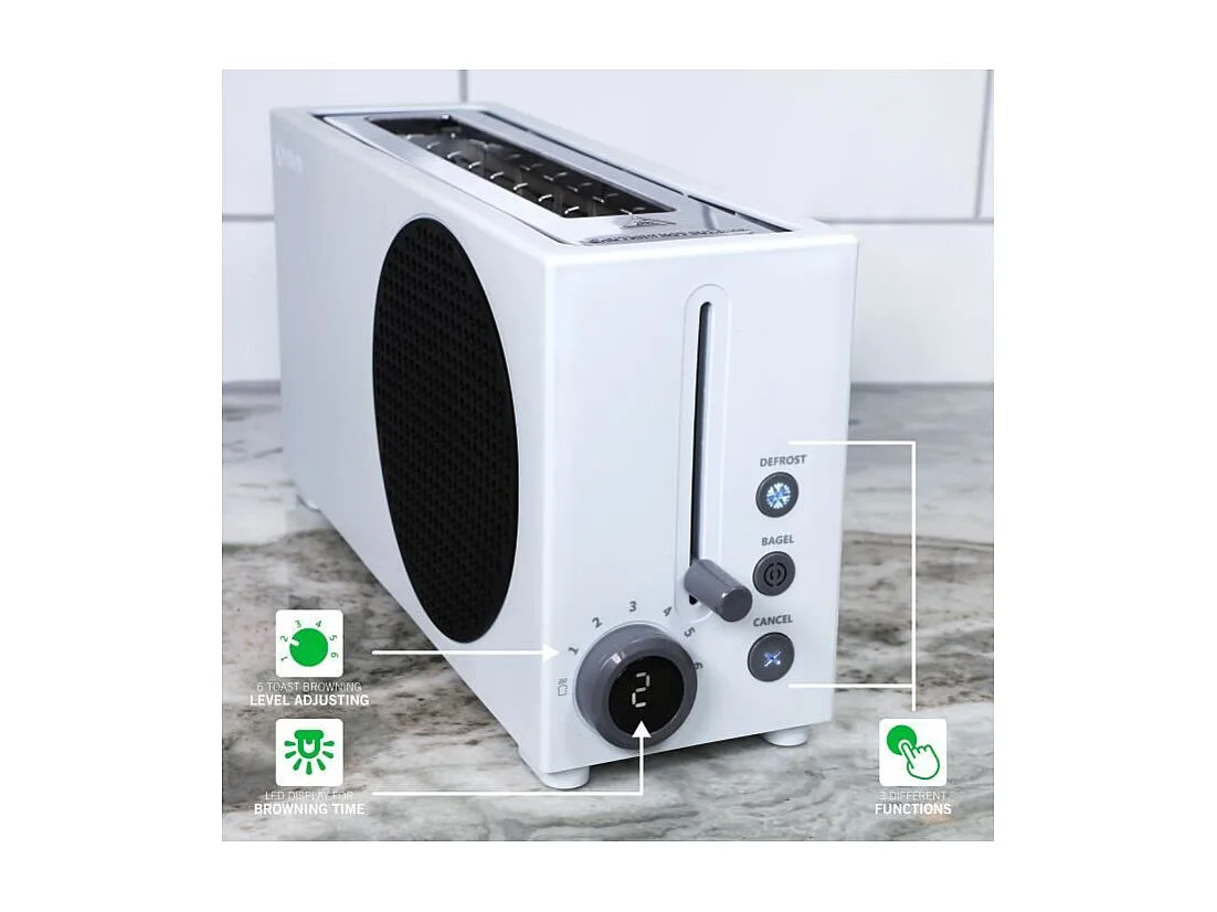 Grille Pain Ukonic Xbox Series S 800 W Blanc