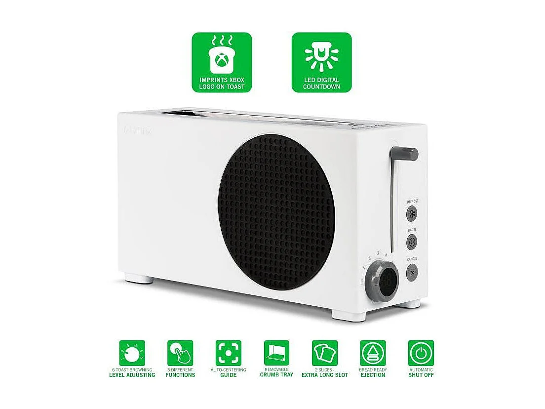 Grille Pain Ukonic Xbox Series S 800 W Blanc