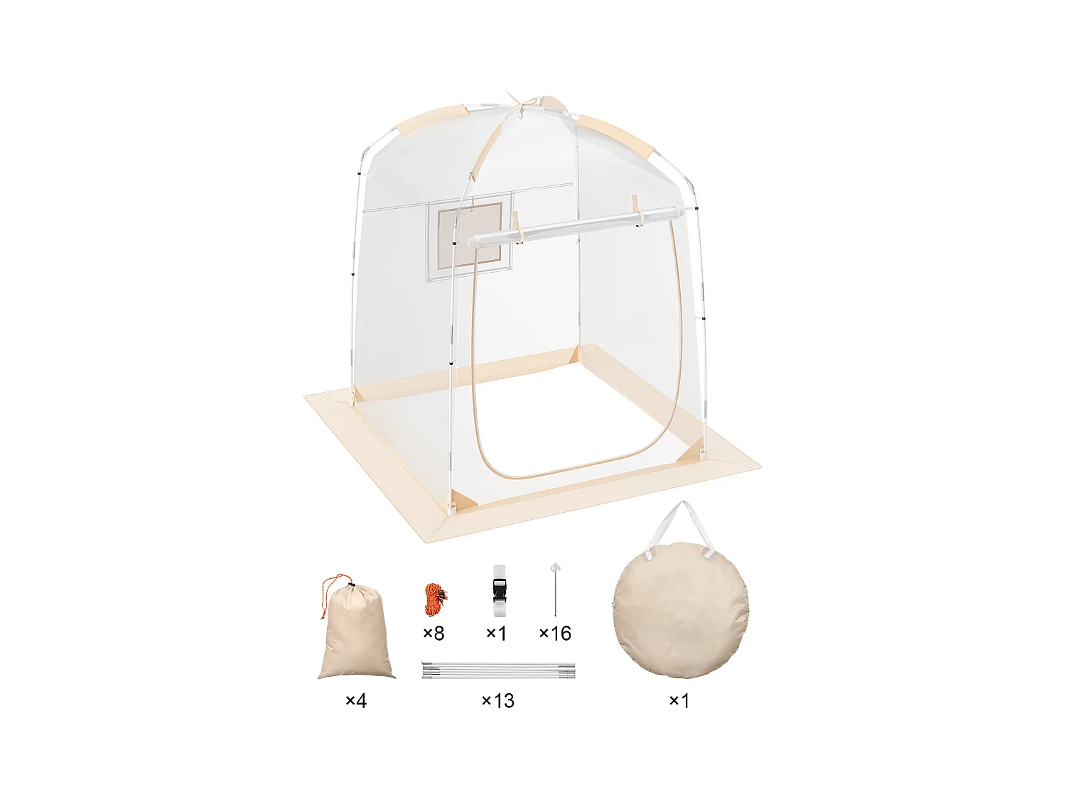 Tente de Sport SucceBuy Abri Instantané Résistant aux Intempéries Bulle Transparente 1 Personne, Idéal pour Camping et Randonnée en Plein Air