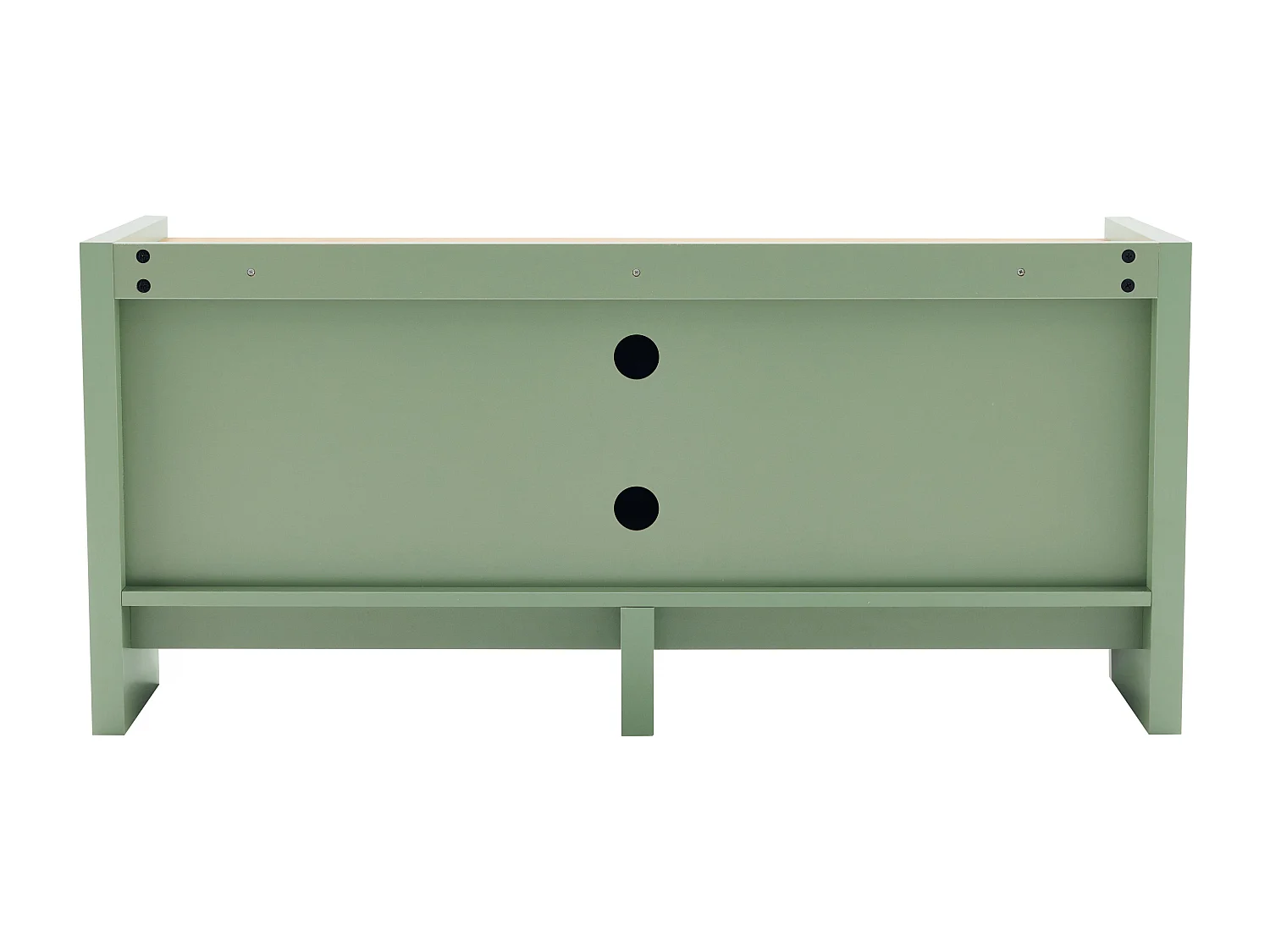 Effen retro tv-meubel rechthoekig L120 cm groen