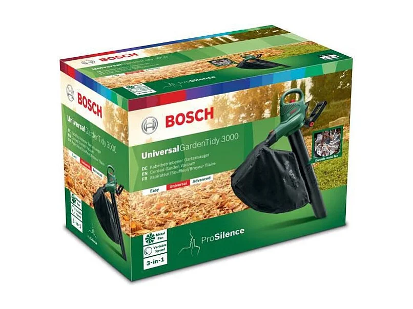 Aspirateur Souffleur Broyeur BOSCH - UniversalGardenTidy 3000