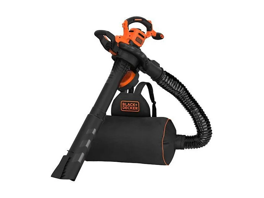 BLACK+DECKER - Aspirateur, Souffleur, Broyeur de feuilles filaire 3000W - BEBLV300-QS - Livre avec tuyau flexible et sac a dos 7