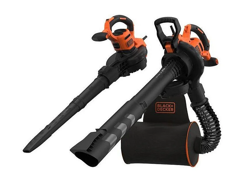 BLACK+DECKER - Aspirateur, Souffleur, Broyeur de feuilles filaire 3000W - BEBLV300-QS - Livre avec tuyau flexible et sac a dos 7