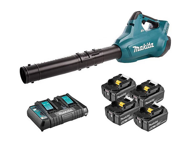 Souffleur à Batterie MAKITA DUB362PT4 LXT 36V (2x18V) (4x5Ah) + Chargeur double DC18RD