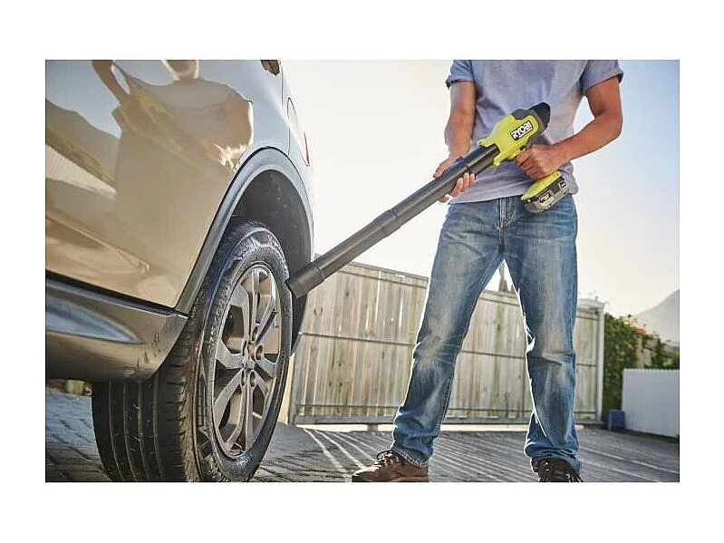 Souffleur ultra compact - RYOBI - 18 V - Brushless - Vitesse max. 241,5 km/h - Débit air max. : 6,51 m³/min - Vendu sans batte