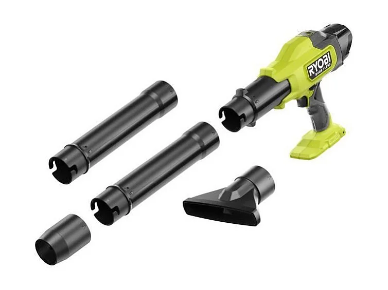 Souffleur ultra compact - RYOBI - 18 V - Brushless - Vitesse max. 241,5 km/h - Débit air max. : 6,51 m³/min - Vendu sans batte