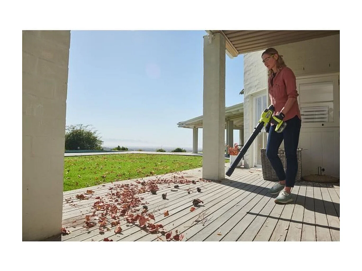 Souffleur ultra compact - RYOBI - 18 V - Brushless - Vitesse max. 241,5 km/h - Débit air max. : 6,51 m³/min - Vendu sans batte