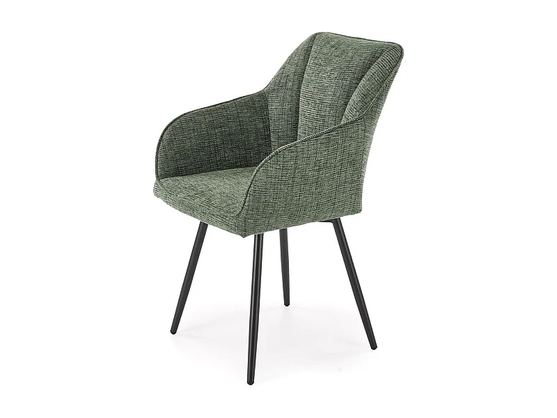 Chaise K576/revêtement tissu métal/Vert