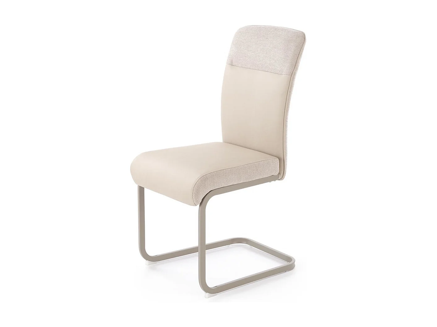 Stuhl K584/Stoff&Kunstleder/Beige