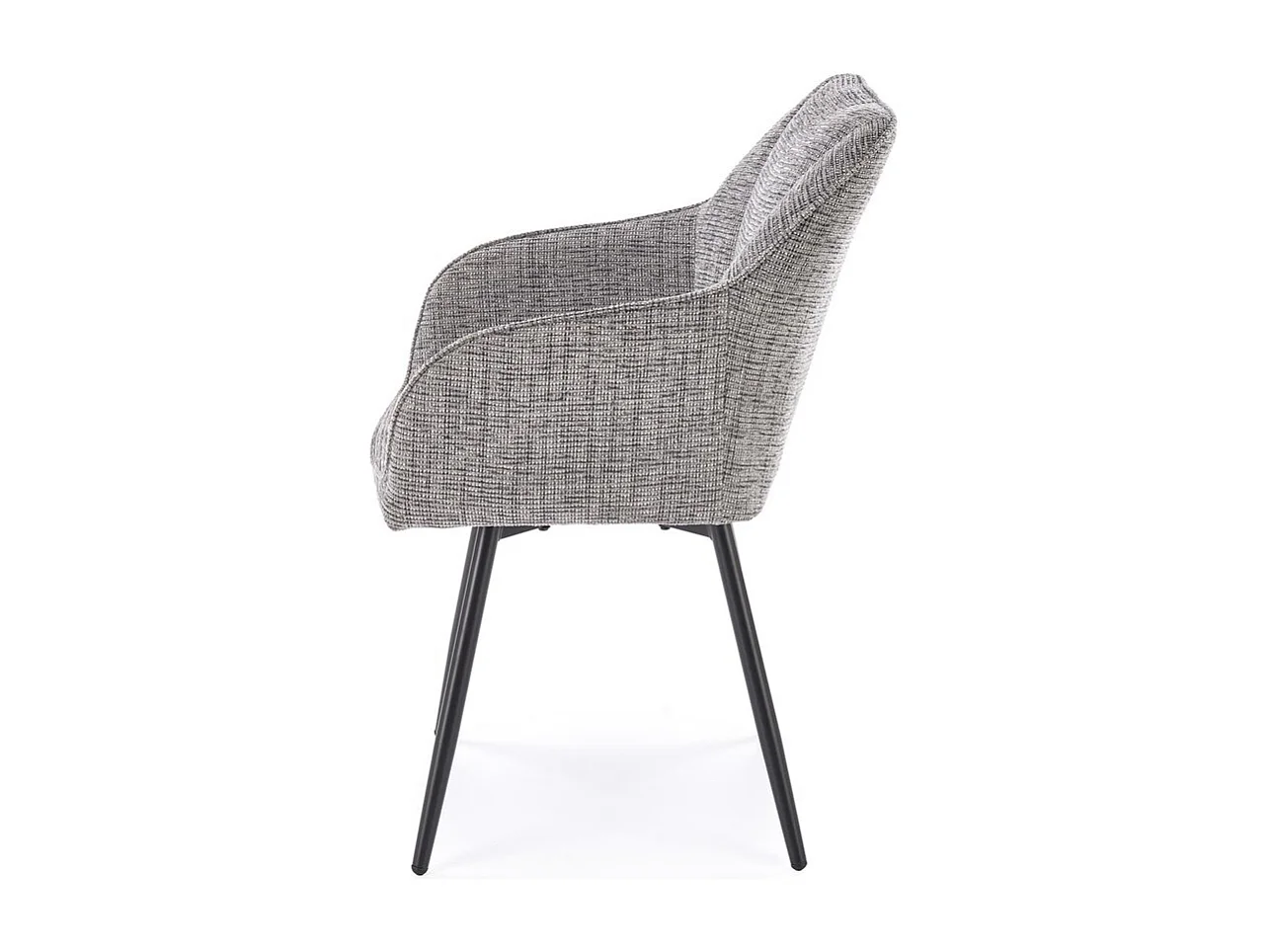 Chaise K576/revêtement tissu métal/Gris