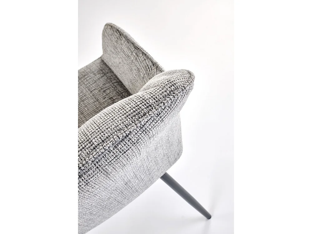 Chaise K576/revêtement tissu métal/Gris