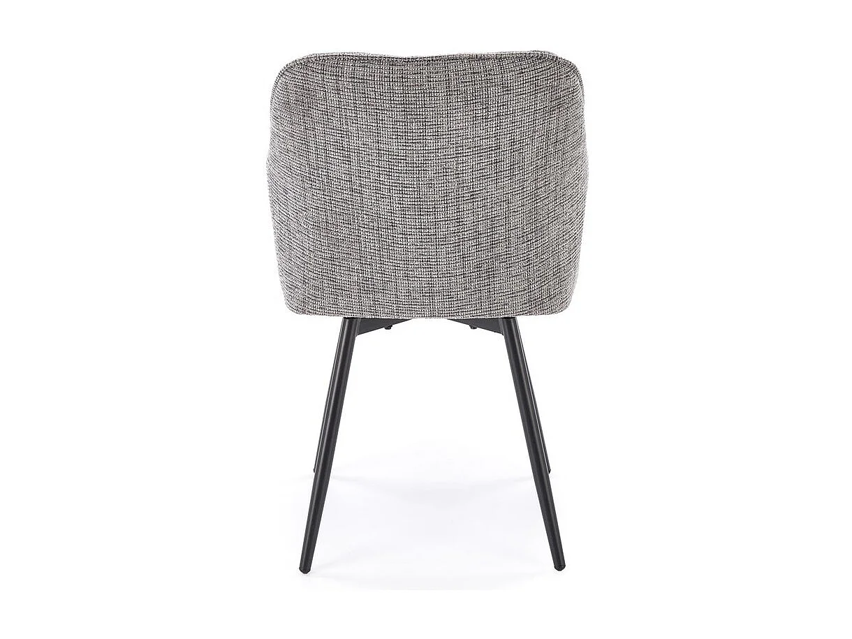 Chaise K576/revêtement tissu métal/Gris