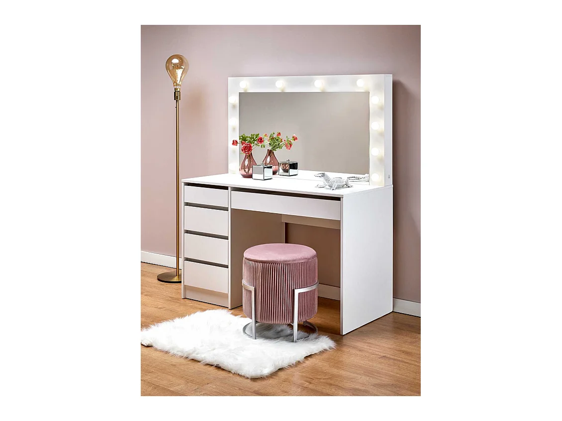 Toeletta Hollywood/LED/Bianco