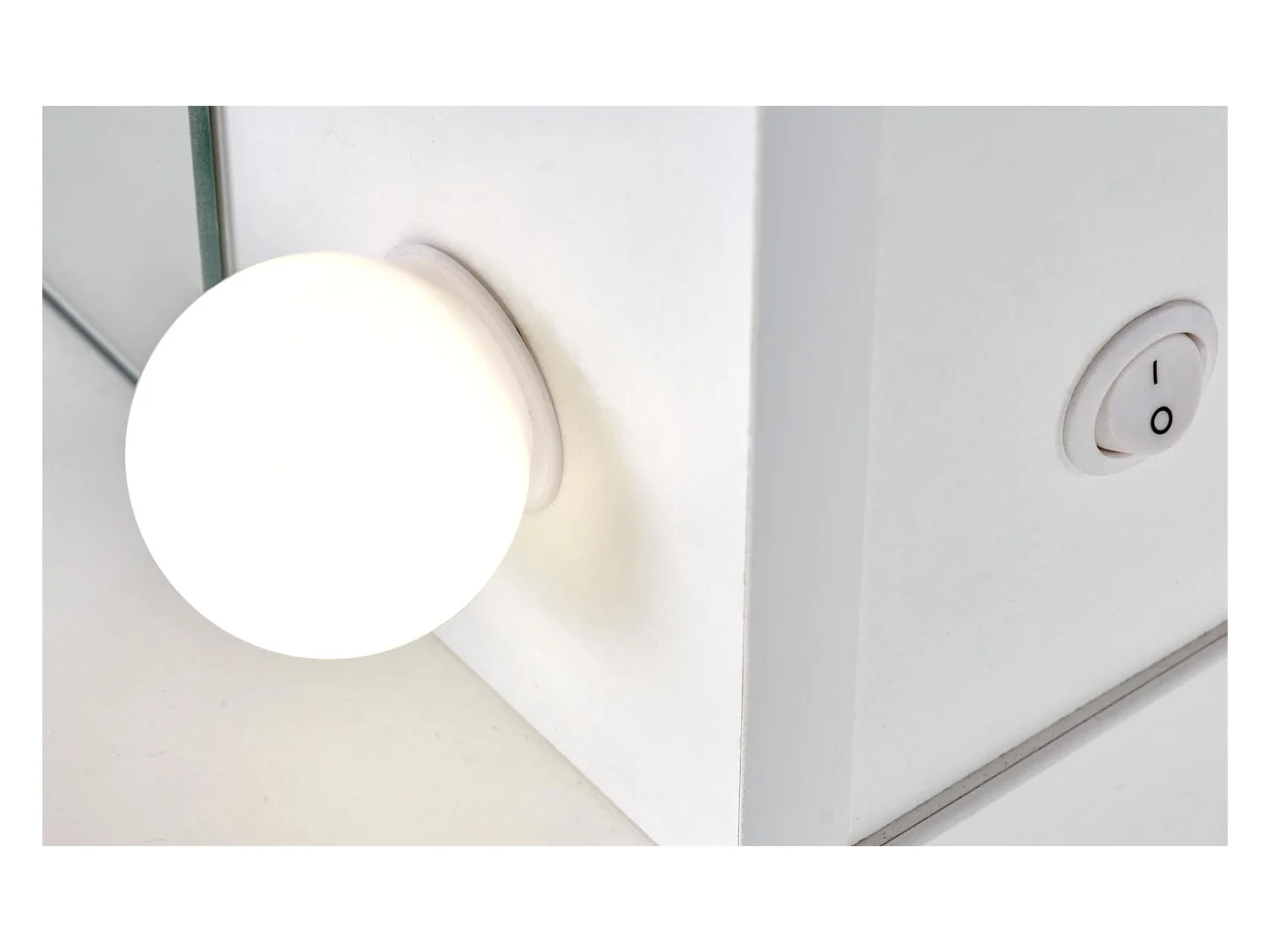 Toeletta Hollywood/LED/Bianco