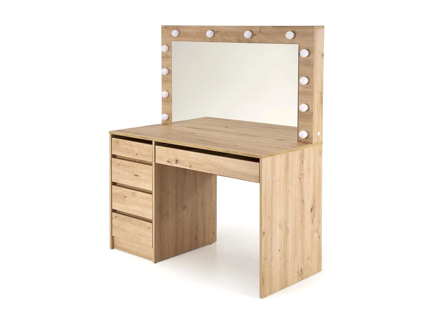 Schminktisch Hollywood/LED/Braun-Artisan