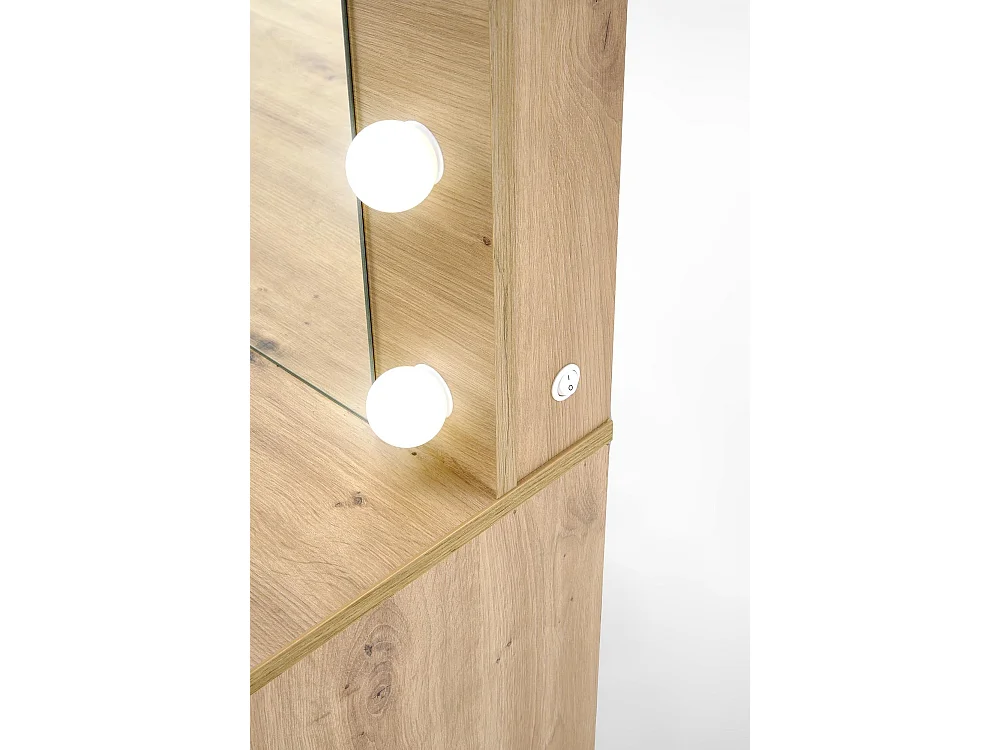 Schminktisch Hollywood/LED/Braun-Artisan