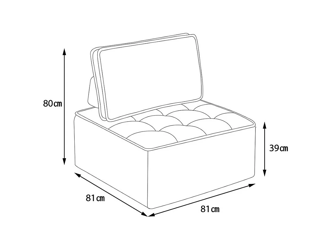 Fauteuil canapé pouf ensemble salon pour chambre à coucher amis ou enfant beige