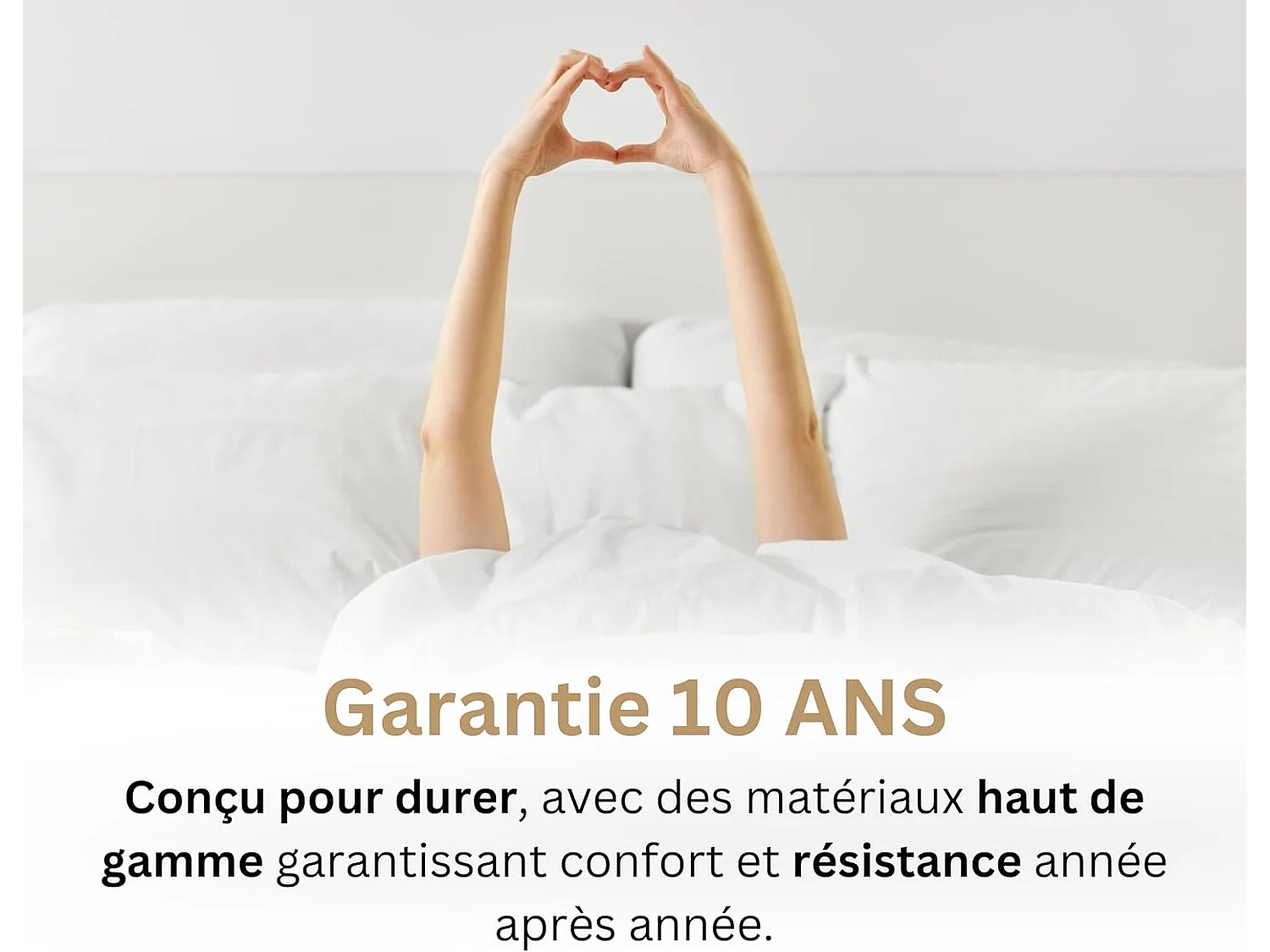 Ensemble Matelas Altesse Mousse Haute densité Accueil Mémoire - 26 cm et Kit Bois Noir - 90 x 190 cm