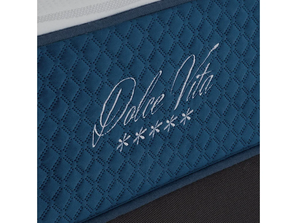 Ensemble Matelas Dolce Vita Ressorts ensachés Accueil mémoire 28cm et Sommier Kit Bois 90x200cm