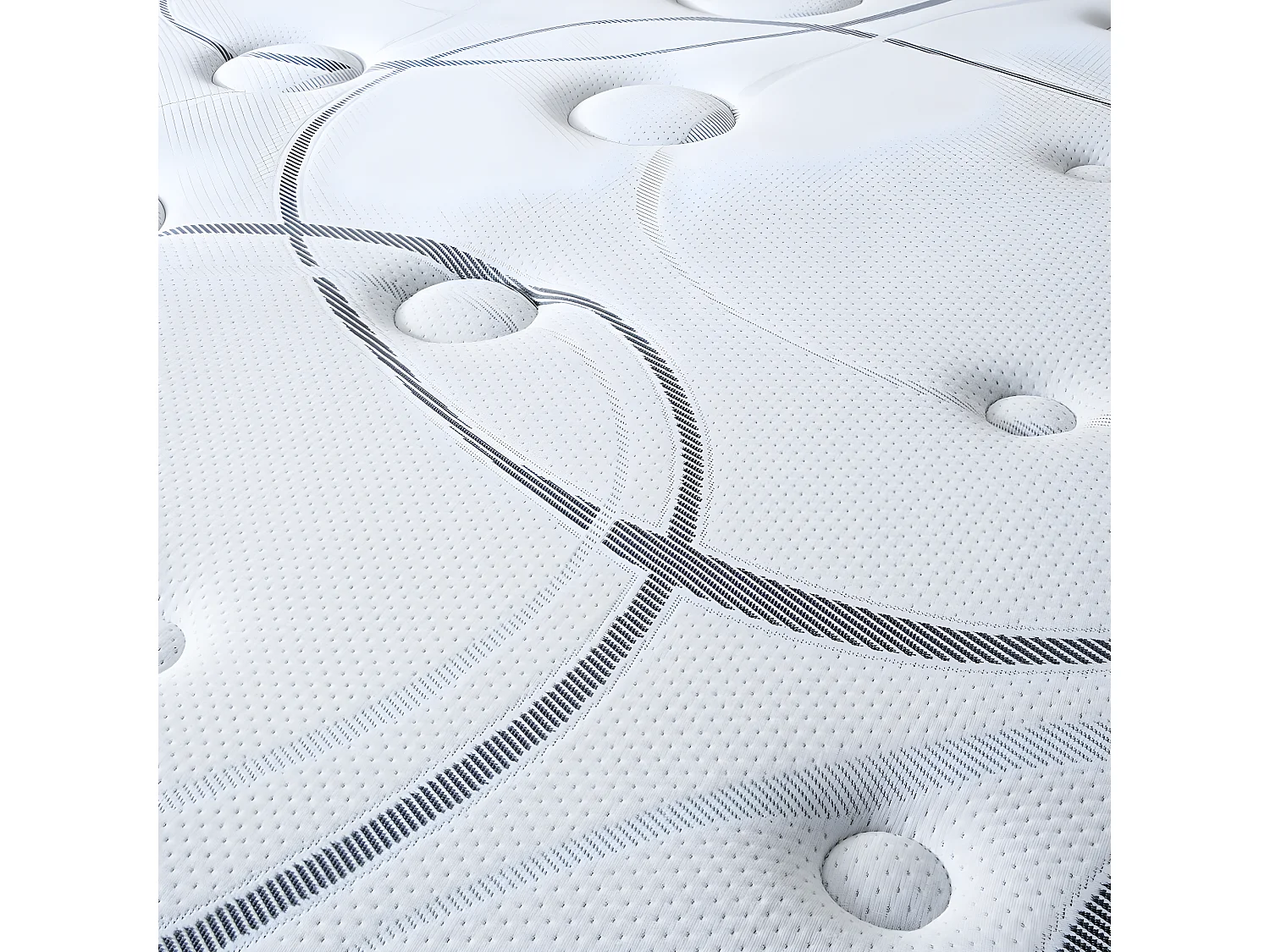 Matelas Concorde Ressorts ensachés Accueil mémoire de forme Ferme et sommier en kit - 140x200cm