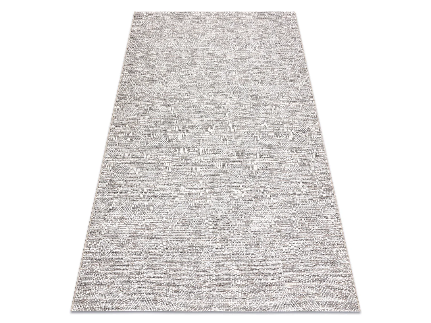 Tapijt Sisal SISAL COLOR 47373560 Doolhof beige  140x200 cm