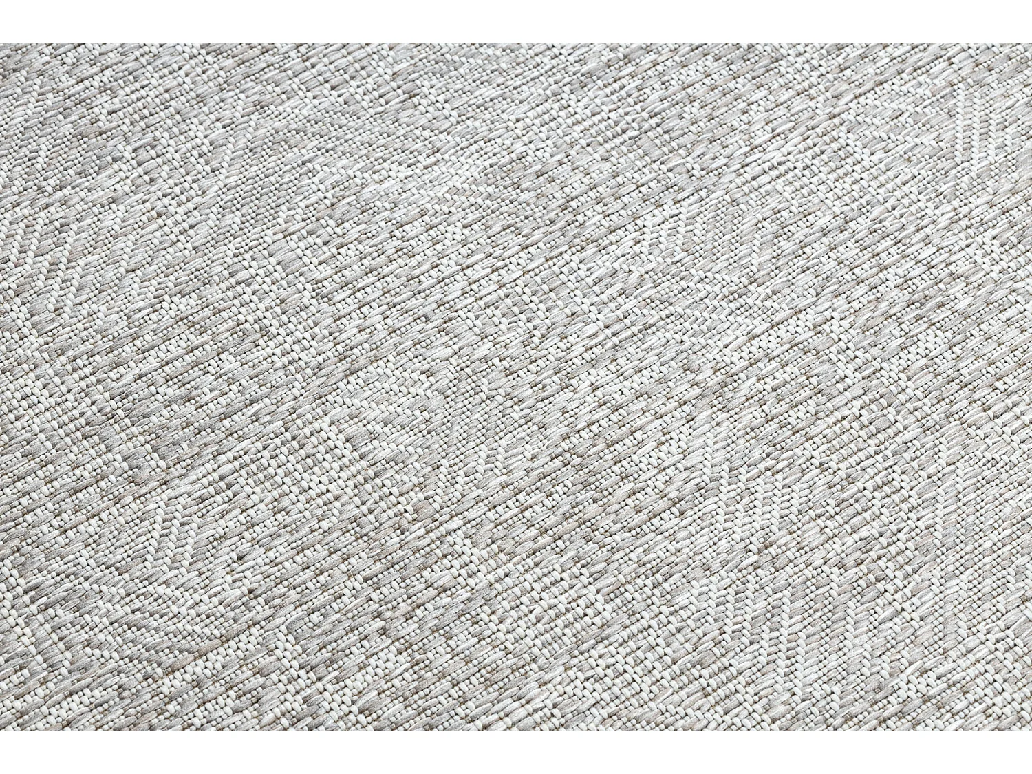 Tapijt Sisal SISAL COLOR 47373560 Doolhof beige  140x200 cm