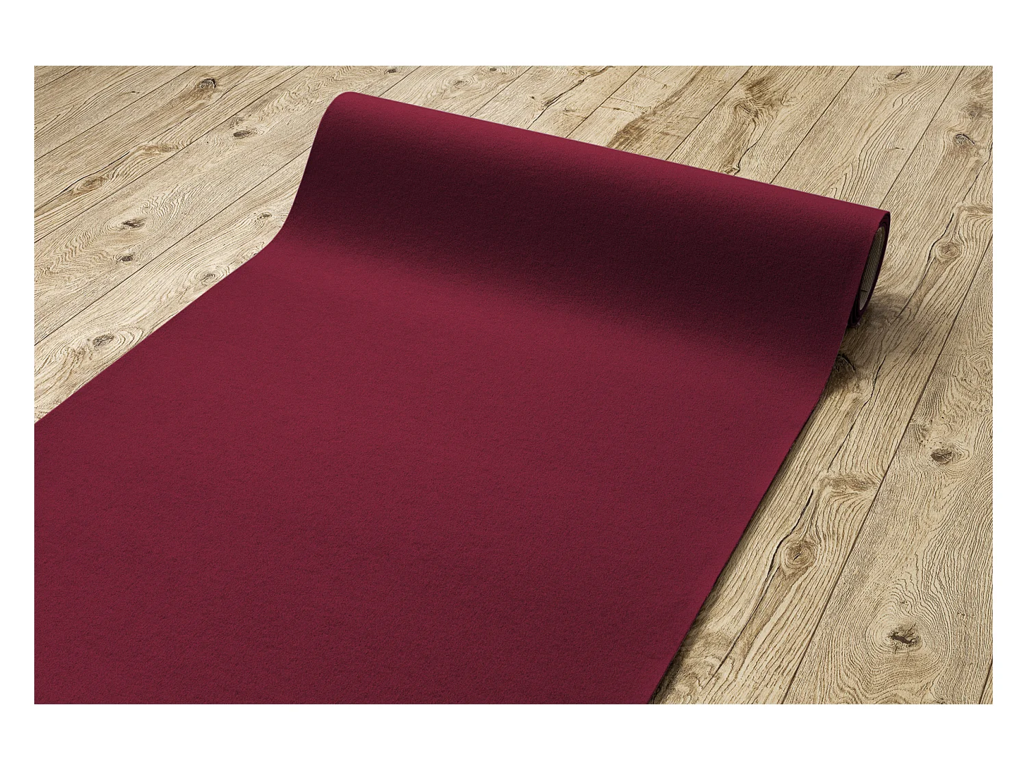 Tapis ANTIDÉRAPANT RUMBA 1375 couleur unique cerise 130x200 cm