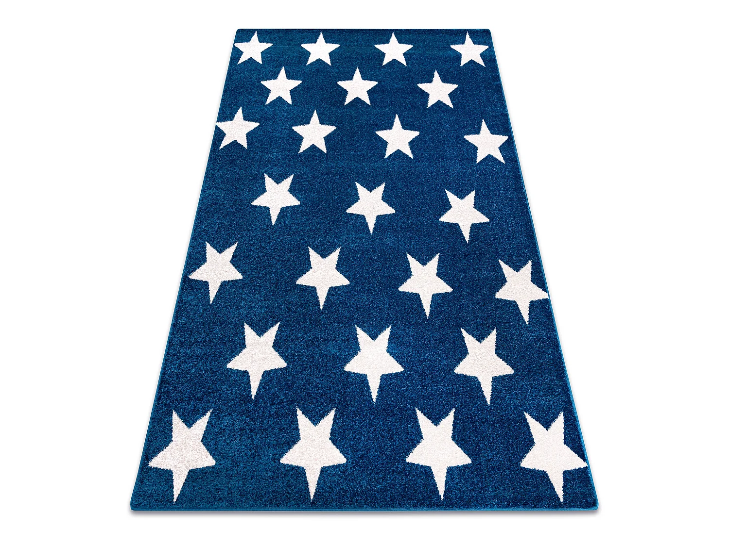 Tapijt SKETCH - FA68 blauw/wit - Sterren 240x330 cm