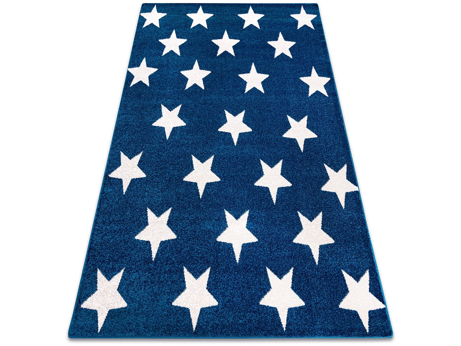 Tapis SKETCH - FA68 bleu et blanc - Petites étoiles Étoiles 240x330 cm