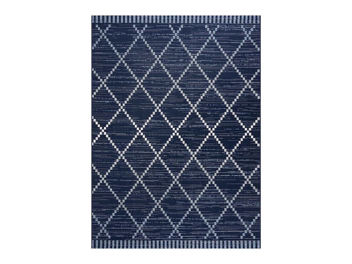 Tapis EN CORDE SIZAL COLOR 47268/309 Losanges CarrésBleu 140x200 cm