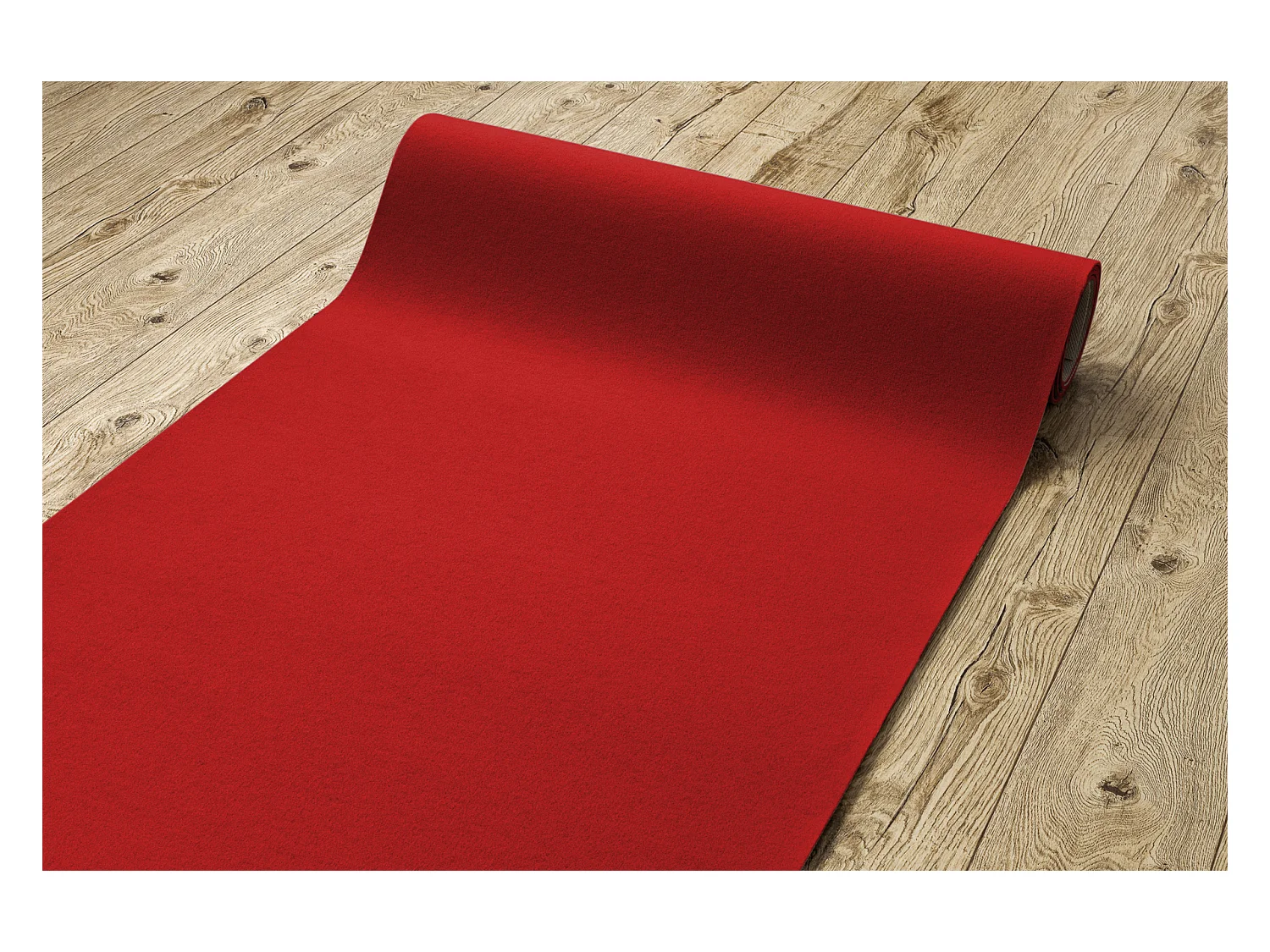 Tapis ANTIDÉRAPANT RUMBA 1974 couleur unique bordeaux 70x200 cm