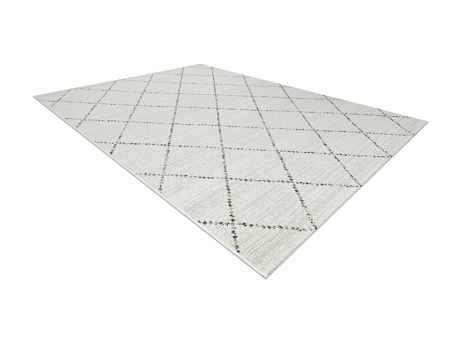 Tapis EN CORDE SIZAL COLOR 19436/062 Losanges Carrés Beige 160x230 cm
