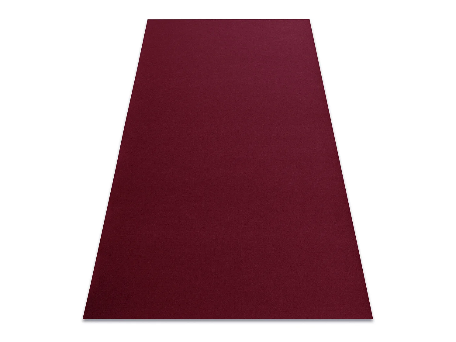 Tapijt met rubber bekleed RUMBA 1375 éénkleurig kersen kleur 200x350 cm