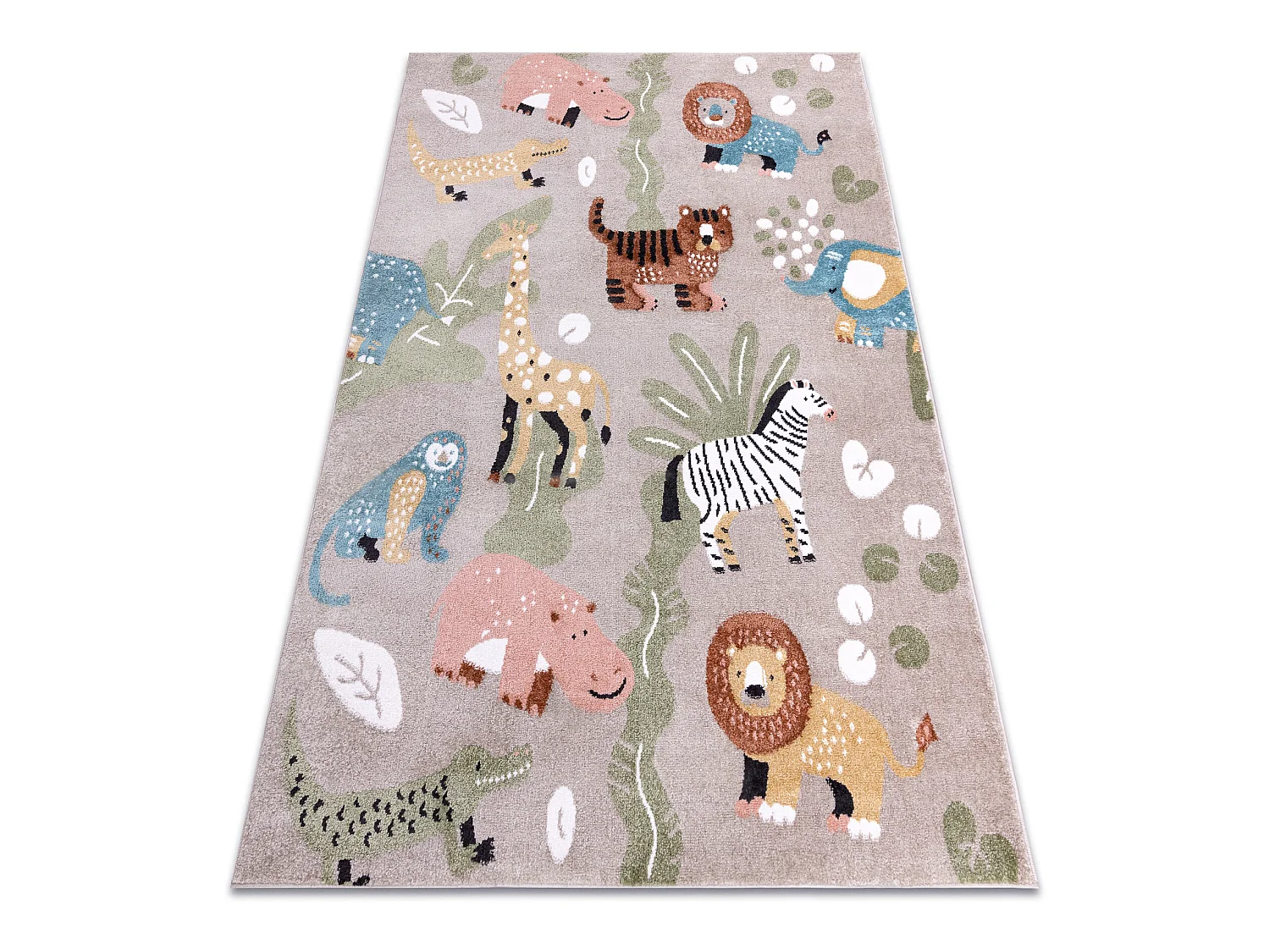 Tapis FUN Africa pour enfants, animaux, Afrique beige  280x370 cm