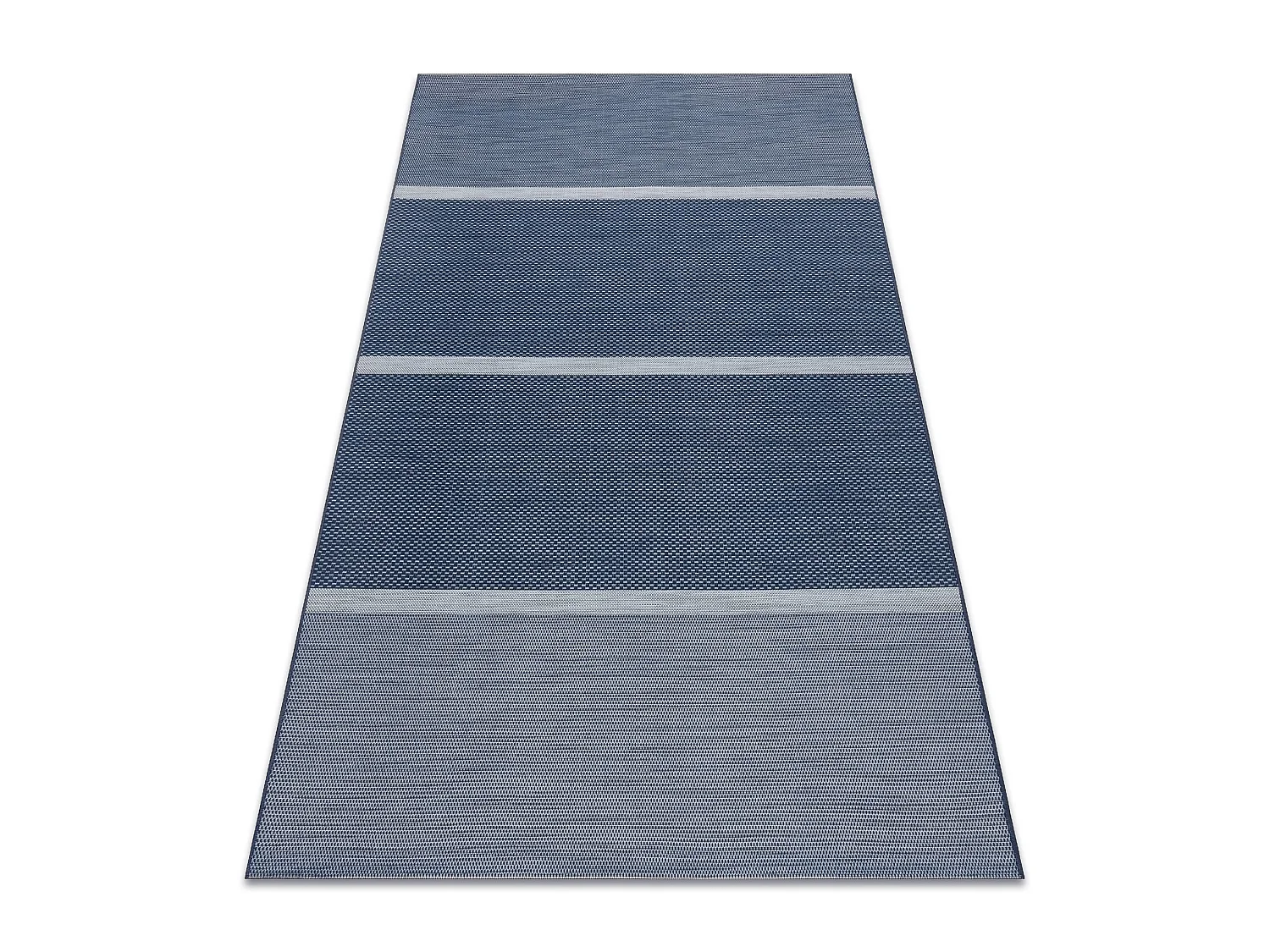 Tapis EN CORDE SIZAL COLOR 47011/309 Rayures Bleu 80x150 cm