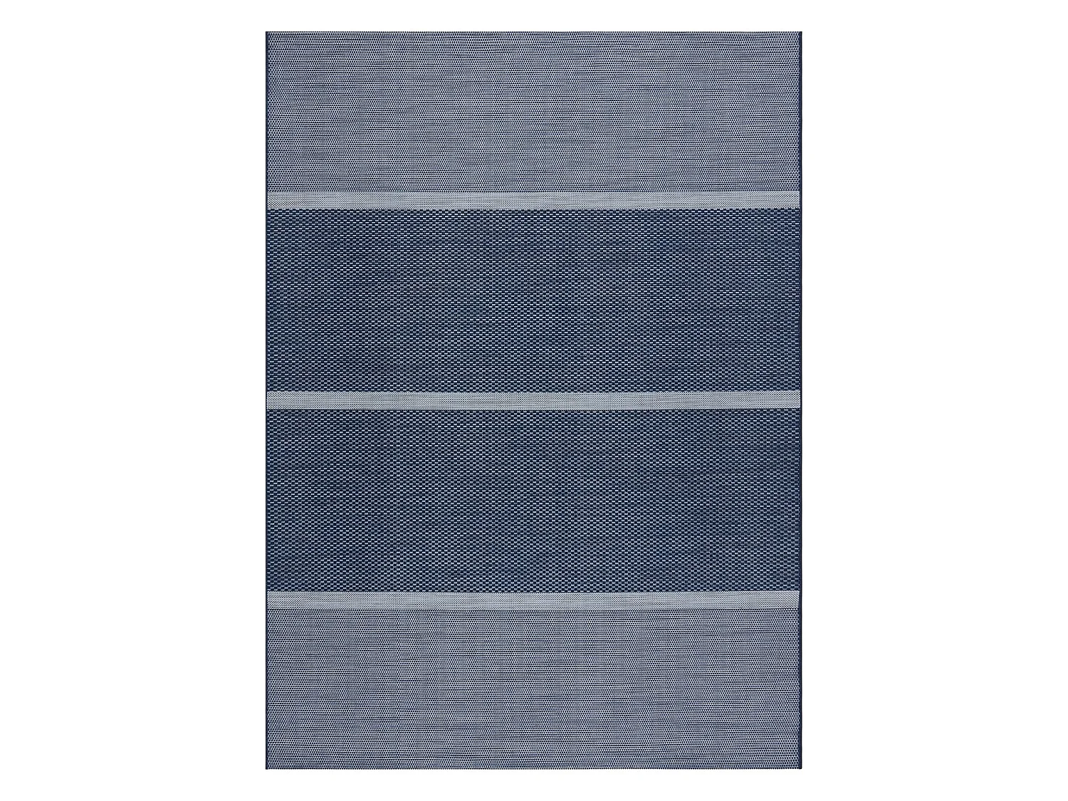Tapis EN CORDE SIZAL COLOR 47011/309 Rayures Bleu 80x150 cm