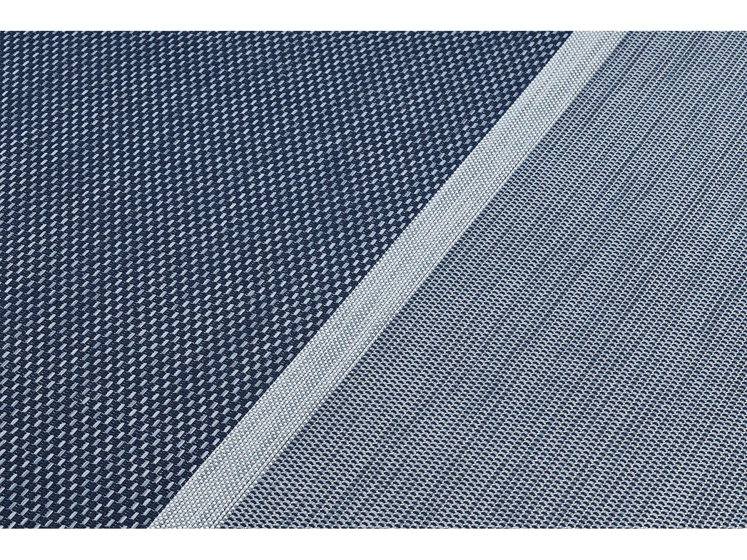 Tapis EN CORDE SIZAL COLOR 47011/309 Rayures Bleu 80x150 cm